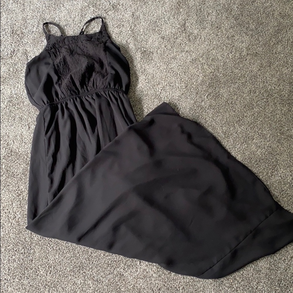 Black maxi dress